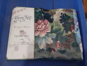 Allyson Kent No Iron Percal 180 Thread Ct Twin Flat Sheet - Bild 1 von 2