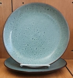 Threshold BELMONT GREEN Salad plate set of 2, 8 1/4", Stoneware, Excellent - Picture 1 of 8