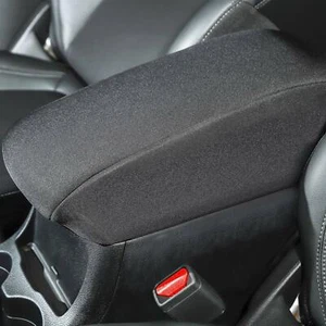 1x Center Armrest Box Cover Pad Soft Mats Trim for Jeep Cherokee 2014-2018 Black - Picture 1 of 5