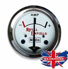 White Dial Amp Meter Ampere Guage For Royal Enfield Bullet