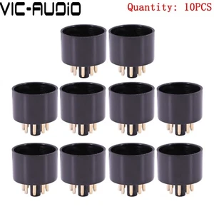 10PCS 8Pin Tube Socket Tube Base For 6N8P 6N9P 6L6 6V6 6CA7 EL34 6SN7 Tube Amp - Picture 1 of 6