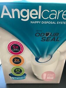 Angelcare Nappy Disposal System Bin Baby Nappies Hygienic New Unused BLUE