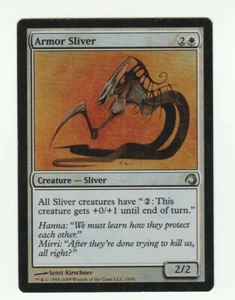 1x FOIL Armor Sliver VG Premium Slivers Deck Mtg Magic 1x x1 - Picture 1 of 2