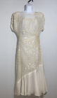 De Oscar Collection sz 10 Wmn’s Silk Sequin Beaded Formal 1920’s Cocktail Dress