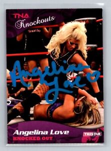 2009 TriStar TNA Knockouts Card #1 Angelina Love Autographed JSA Cert