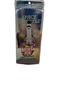 Rocket Pen Space Shuttle Shoots Writes Fun Toy By Hog Wild New Original Package - Picture 1 of 5