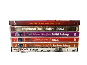 Railway & Steam Train 6x DVD Lot – Santa Fe, Highland Rail Festival, Express ++ - Picture 1 of 13