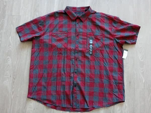 ***NEW*** Sean John Shirt Mens Size 5XB Red Black Casual Short Sleeve - Picture 1 of 7
