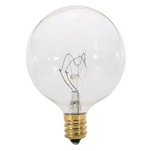 SATCO S3726 - 15 Watt G16.5 Light Bulbs - 2700K - 120 Volts (24 Bulbs) - Picture 1 of 1