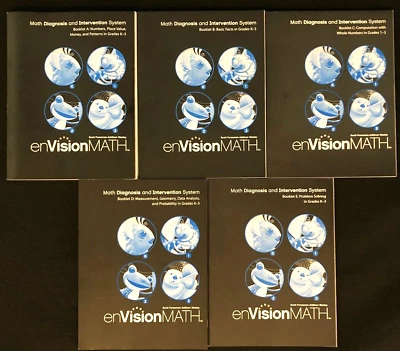 K-3rd Math Diagnosis & Intervention System (5 book set) Teacher/Homeschool/Tutor - Image 1 of 4