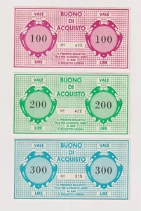Miniassegni BUONI D'ACQUISTO - serie CINEMA TEATRO IL TESO 1976 - Foto 1 di 1