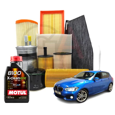 Kit Tagliando BMW f20 120d 118d 116d 125d 6 LITRI OLIO MOTUL 5W30