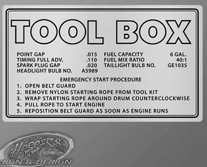 Scorpion snowmobile Tool Box Decal - Bild 1 von 1