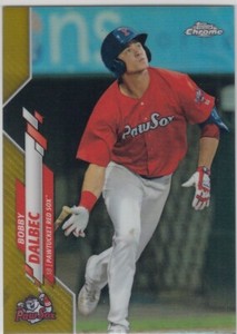 2020 Topps CHROME Pro Debut BOBBY DALBEC Gold Refractor Rookie #8 Red Sox 23/75