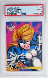 1995 Marvel Annual '95 Flair #134 Spider-Woman PSA 9 MINT - Picture 1 of 2