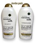 OGX Nourishing+ Coconut Milk Shampoo/Conditioner - SULFATE FREE- JUMBO PACK