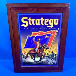 STRATEGO Vintage Game Collection WOODEN Bookshelf Wood Box 2009 COMPLETE Exc Con - Picture 1 of 18