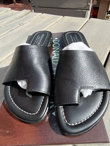 NEW Gorgeous Donald J Pliner Women’s Geona2 Sandal in Black Nappa Leather-7.5 M - Picture 1 of 10