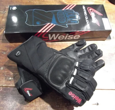 Weise Heated Motorcycle Gloves Ion Battery CE Waterproof Breathable Motorbike - Image 1 of 4