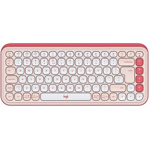 Logitech POP ICON KEYS Wireless Keyboard, Bluetooth, 3 Way Easy-Switch, Rose - Picture 1 of 5
