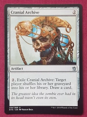 Magic The Gathering KHANS OF TARKIR CRANIAL ARCHIVE artifact card MTG - Image 1 of 2
