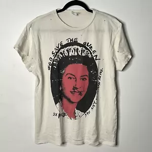 Camiseta MadeWorn Sex Pistols God Save The Queen Talla Mediana Puntada Única - Imagen 1 de 5
