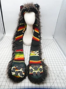 Cape/Hat Kids Snow Mystic Wolf Hood Hat - Picture 1 of 9