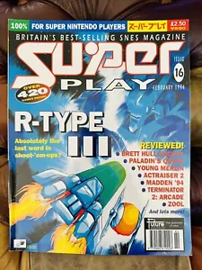 SUPER PLAY Magazine Issue 16 (SNES) Super Nintendo - Feb 94 Vintage VG Condition - Picture 1 of 1