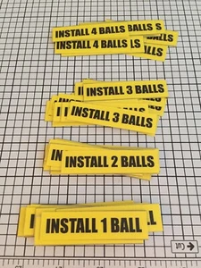 Install Balls Flipper Aufkleber laminiert - Bild 1 von 3