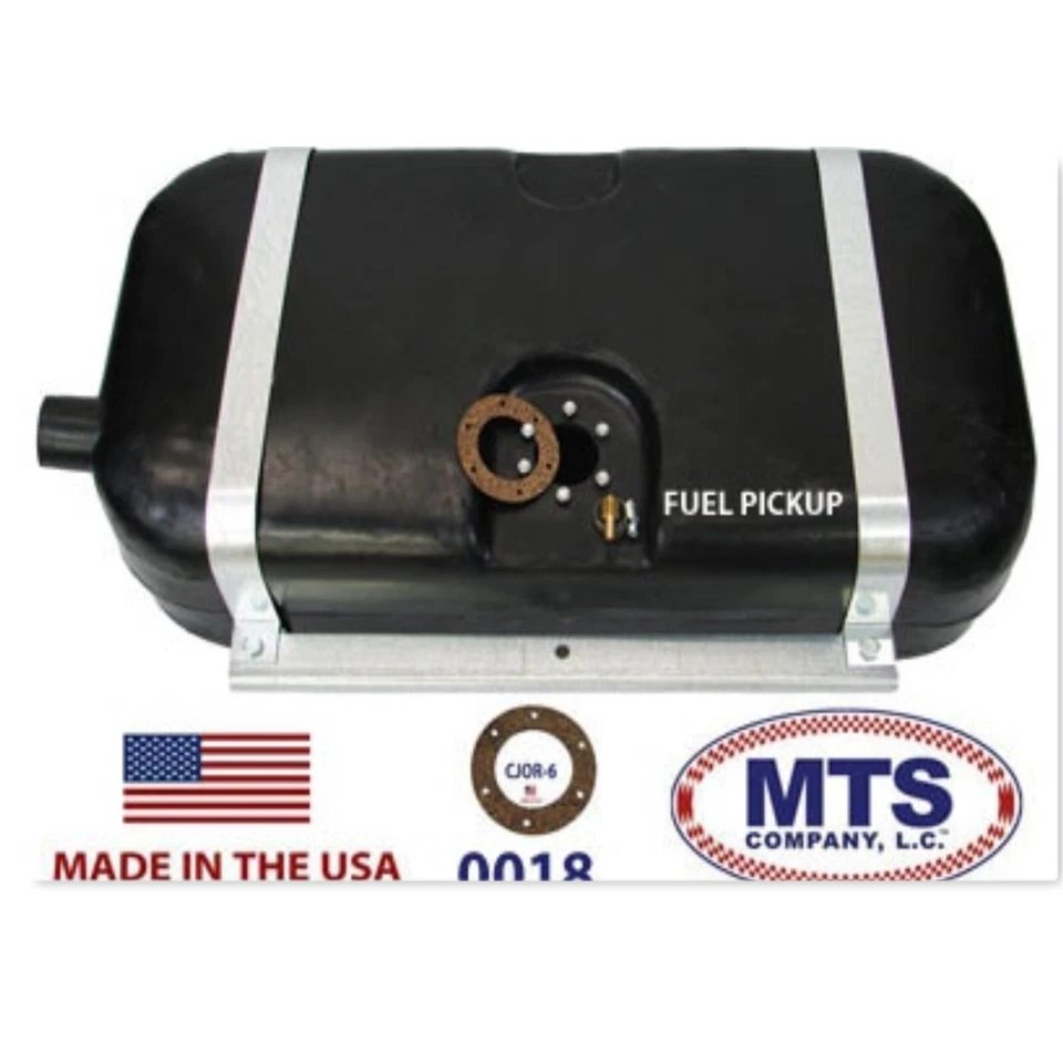 TANQUE DE COMBUSTIBLE DE PLÁSTICO MTS 0018W SE ADAPTA A 47-63 WILLYS CARROCERÍA DE ACERO VAGÓN 15 GALONES Foto 1 de 1