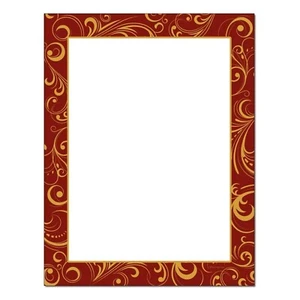 Holiday Toile Holiday Letterhead Printer Paper - 8.5"x11" - 25 Sheets (olhx200) - Picture 1 of 1