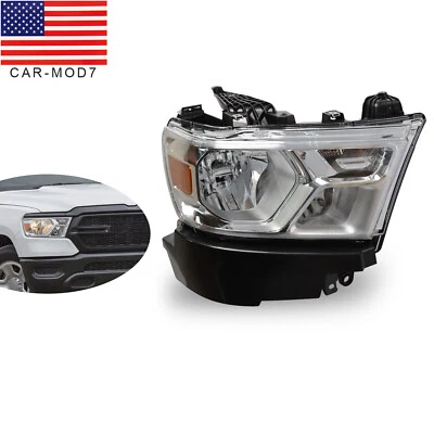 For 2019 2020 2021 2022 2023 Dodge Ram 1500 Right RH Halogen Headlight Headlamp - Image 1 of 4