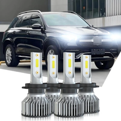 For Mercedes-Benz GLE350 2016-2018 6000K Combo LED Headlight High Low Beam Bulbs - Image 1 of 4