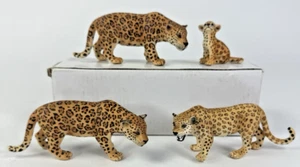 Schleich Leopard Jaguar Figurine Lot Female Cub Adult Baby 2006 - Picture 1 of 9