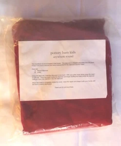 Pottery Barn Kids Anywhere runder roter Köper-Schonbezug 34” Durchmesser 14,5” hoch - Bild 1 von 7