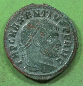 Roman Imperial ae23 Bronze Large Follis of Maxentius   FIDES  @MFF3 - Picture 1 of 3