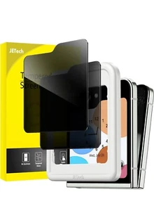 Privacy Front Screen Protector for Samsung Galaxy Z Flip 5 Anti-Spy Glass 2-Pack - Picture 1 of 7