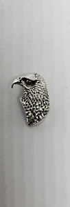 Vintage LANG Sterling Eagle Head Pendant - Picture 1 of 2