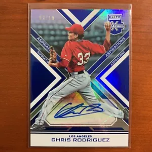 2016 Elite Extra Edition Aspirations Autographs BLUE /10 Chris Rodriguez Auto - Picture 1 of 3