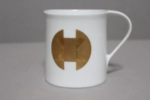 One (1) MCM Block Bidosoa Creation Image Pattern China Cup Mug Gold Leaf - Picture 1 of 6