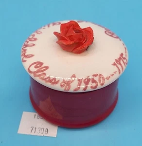 ThriftCHI ~ Vintage Trinket Box - Class of 1950 25th Anniversary in 1975 - Picture 1 of 8