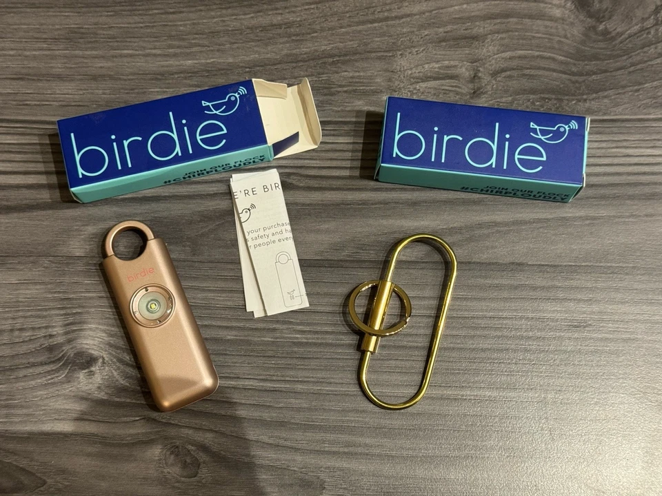 She’s Birdie The Original Personal Safety Alarm  Metallic Rose - 2 Pack - Image 1 of 1