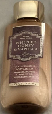 NEW BATH & BODY WORKS WHIPPED HONEY & VANILLA BODY LOTION-8 FL OZ - Image 1 of 2