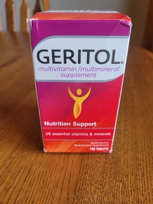 Geritol Multivitamínico Multimineral Suplemento Nutricional Suplemento Comprimidos 100 unidades - Imagem 1 de 4