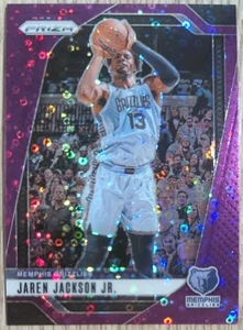 2024-25 Panini Prizm - Jaren Jackson Jr. #140 Purple Fast Break Prizm /75 - Picture 1 of 2