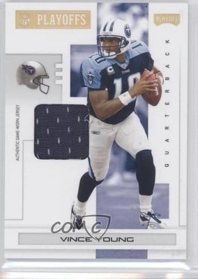 2007 Playoff NFL Playoffs Gold Materials /25 Vince Young #97 - Image 1 of 2