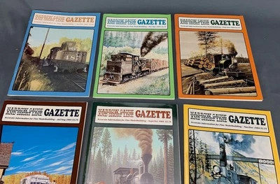 Narrow Gauge and Short Line Gazette Magazine 6 Issues Complete Year 1984 PUB0501 - Image 1 of 3