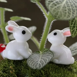 20 Stck. Fee Garten Hase Harz Handwerk Outdoor Statue Tier Deko - Bild 1 von 11
