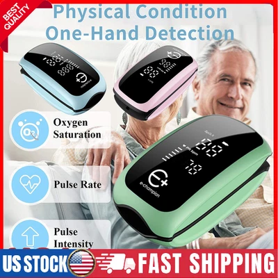 Rechargeable Finger Pulse Oximeter Blood Oxygen SpO2 Monitor Heart Rate OLED US✧ - Image 1 of 4