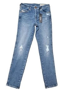 Jeans donna Diesel Babhila W24 L32 blu | slim skinny | vita regolare K4 - Foto 1 di 5
